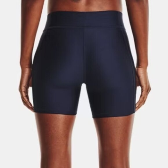 Under Armour HeatGear® Mid-Rise Middy Compression Shorts - Picture 2 of 7